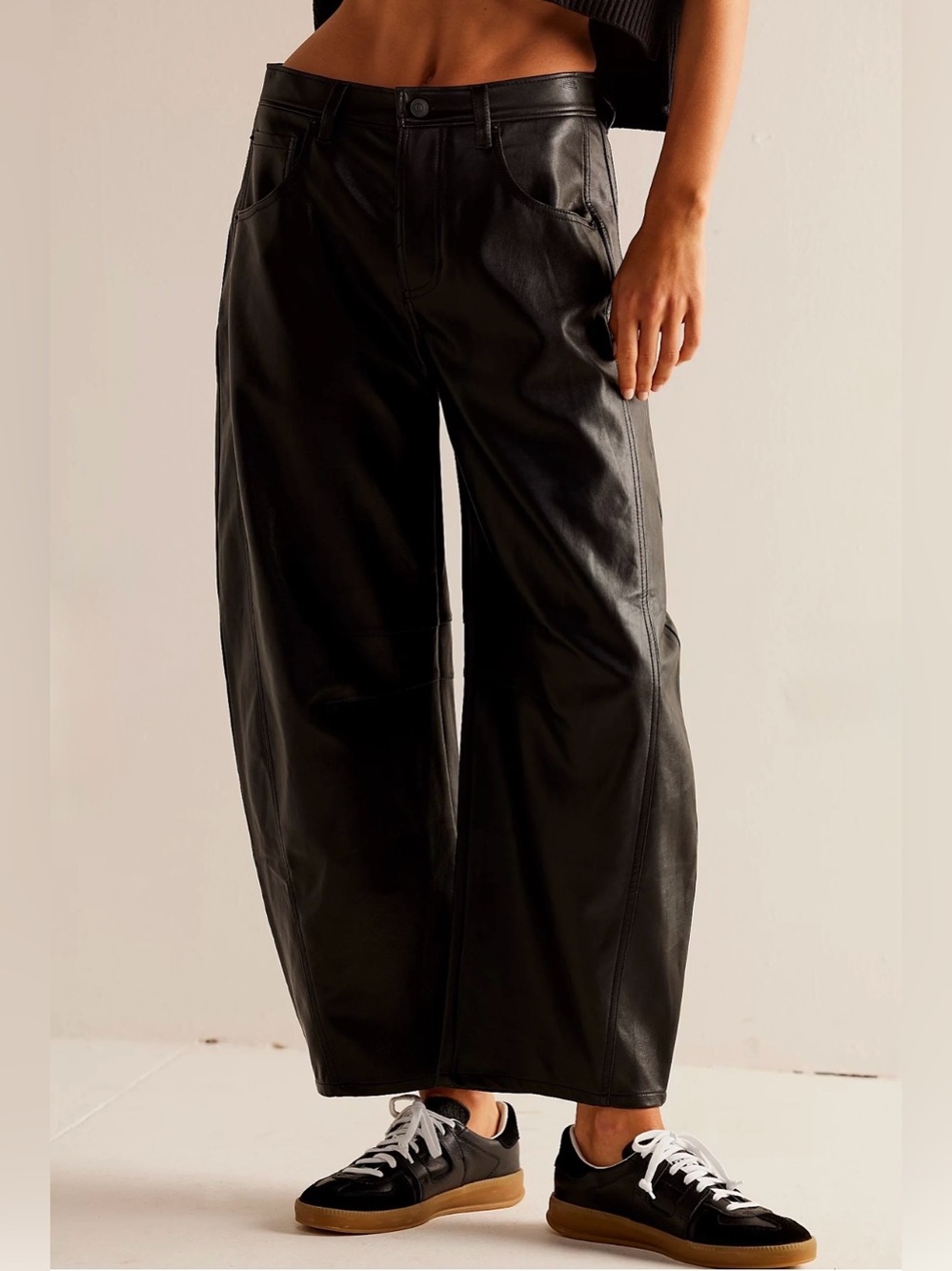 We The Free Good Luck Mid-Rise Vegan Barrel Pants
